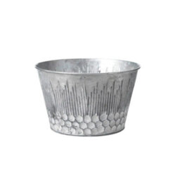 Set Of 2 Zinc Honeycomb Plant Bowls - Watertight No Drainage Holes - thumbnail 2