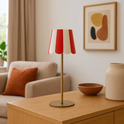 Edit Showman Usb Rechargeable Battery Operated Led Touch Table Lamp Gold - image 1