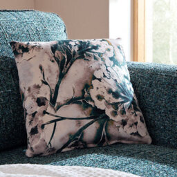 Stratus Interiors Valencia Mid-Century Fabric Sofa In Odyssey Amazonite Teal With Rolled Arms And Wooden Legs - Armchair - thumbnail 2