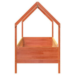 Berkfield Kids' House Bed Frame Without Mattress Wax Brown 80X200 Cm Pine - thumbnail 5