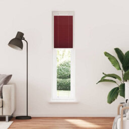 Berkfield Pleated Blind Bordeaux Red 50X200 Cm Fabric Width 49.4 Cm Polyester - thumbnail 2
