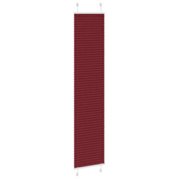 Berkfield Pleated Blind Bordeaux Red 50X200 Cm Fabric Width 49.4 Cm Polyester - thumbnail 3