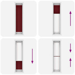 Berkfield Pleated Blind Bordeaux Red 50X200 Cm Fabric Width 49.4 Cm Polyester - thumbnail 5