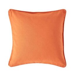 Homescapes Cotton Plain Burnt Orange Cushion Cover, 60 X 60Cm