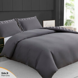 Lazzaro Premium Microfiber King Duvet Cover Set Reversible Bedding Sets With Zipper Closure - thumbnail 6