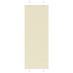 Berkfield Pleated Blind Cream 70X200 Cm Fabric Width 69.4 Cm Polyester