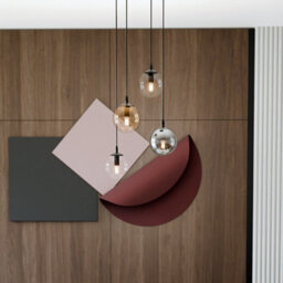 Emibig Lighting Emibig Cosmo Pendant Lamp  4 X E14 Black With Transparent, Graphite And Amber Shade - thumbnail 5