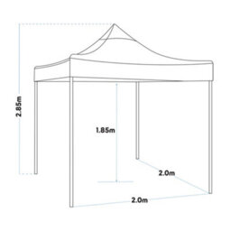 Loops Durable 2X2M Pop-Up Gazebo With Waterproof Side Walls - Perfect For Outdoor Events - thumbnail 4