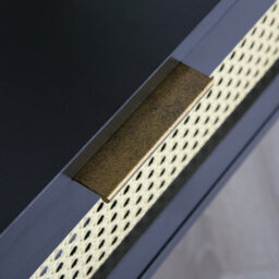 Craven - Console Table With Cane Front - Black - thumbnail 8