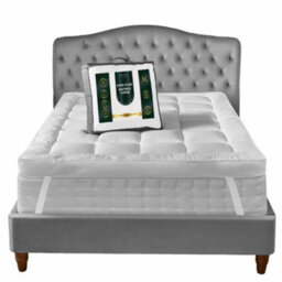 MHG Living Hotel-Quality Mattress Topper - Quilted 650Gsm Ultra Soft Microfibre, 5Cm Thick, Hypoallergenic & Breathable (Single) - thumbnail 2
