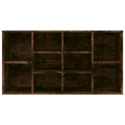 Berkfield Modern Shoe Bench Smoked Oak 103X30X54.5 Cm Engineered Wood - thumbnail 5