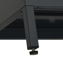 Berkfield Tv Cabinet Black 105X35X52 Cm Steel And Glass - thumbnail 9