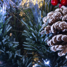 Christmas Tree World The 6Ft/180Cm Snowy Led Frosted Pine Fibre Optic Tree - thumbnail 4