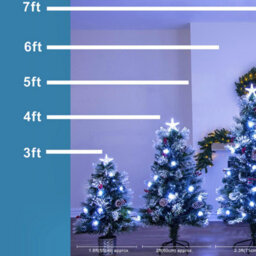 Christmas Tree World The 6Ft/180Cm Snowy Led Frosted Pine Fibre Optic Tree - thumbnail 8