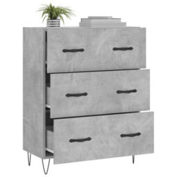Berkfield Classic Sideboard Concrete Grey 69.5X34X90 Cm Engineered Wood - thumbnail 4