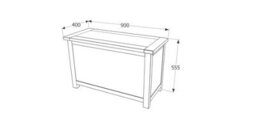 Core Products Storage Trunk Ottoman, Rich Dark Brown Lacquer Finish, Boston Range H55.0Cm X W90.0Cm X D40.0Cm - thumbnail 6