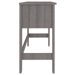 Berkfield Sturdy Desk Light Grey 110X40X75 Cm Solid Wood Pine - thumbnail 6