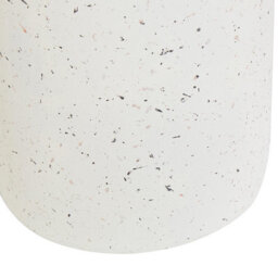 Beliani White Terrazzo Accent Side Table 33 Cm Round, Weather-Resistant Outdoor And Indoor - thumbnail 5