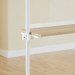 Sobuy Kls17-Nw, Telescopic Clothes Rail, Heavy Duty Clothes Rack, Adjustable Open Wardrobe With Hanging Rails - thumbnail 9