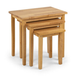 Oakham Inverlochy Nest Of Tables In Light Oak