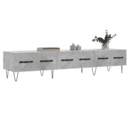 Berkfield Tv Cabinet Concrete Grey 150X36X30 Cm Engineered Wood - thumbnail 3