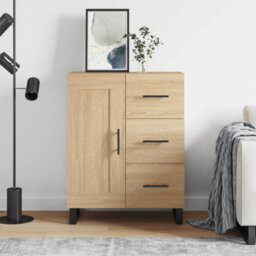 Berkfield Modern Sideboard Sonoma Oak 69.5X34X90 Cm Engineered Wood - thumbnail 2