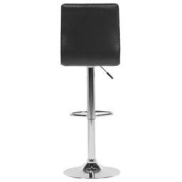 Beliani Set Of 2 Bar Chairs Lucerne Faux Leather Swivel Black - thumbnail 8