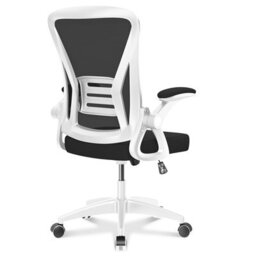 Onemill Swivel Computer Chair Home Office Chair With Flip Up Armrests,breathable Mesh(Black-White) - thumbnail 3