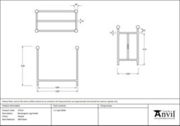 From The Anvil Pewter Rectangular Log Holder - thumbnail 2