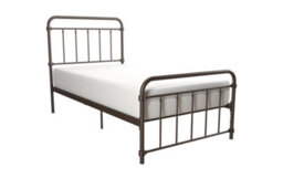 Dorel Home Wallace Metal Bed Bronze Look, Single - thumbnail 2