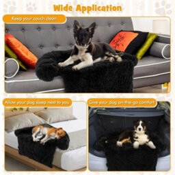 M-Size Plush Calming Dog Couch Bed Dog Sofa Bed - thumbnail 5
