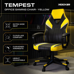 X Rocker Tempest Ergonomic Pc Office Gaming Chair - Yellow - thumbnail 2