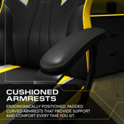 X Rocker Tempest Ergonomic Pc Office Gaming Chair - Yellow - thumbnail 5