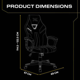 X Rocker Tempest Ergonomic Pc Office Gaming Chair - Yellow - thumbnail 7