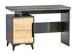 "Arte ""modern Minimalist Workstation: Gappa Desk, Mountain Ash & Fresco, H789mm W1200mm D520mm" - thumbnail 1