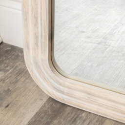 Melody Maison Light Wooden Arched Tall Wall & Leaner Mirror - 142Cm X 47Cm - thumbnail 4