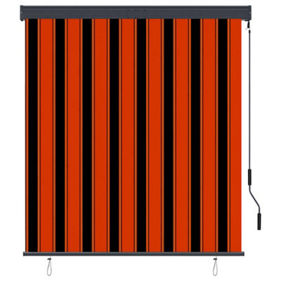 Berkfield Harmful Outdoor Roller Blind 140X250 Cm Orange And Brown - image 1