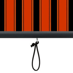 Berkfield Harmful Outdoor Roller Blind 140X250 Cm Orange And Brown - thumbnail 7