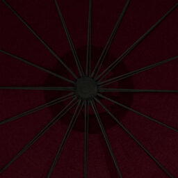 Berkfield Durable Hanging Parasol Burgundy 3 M Aluminium Pole - thumbnail 8