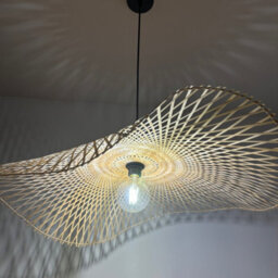 CGC Lighting Cgc Tulul Extra Large 80 Cm Hand Made Bamboo Easy Fit Lampshade - thumbnail 4