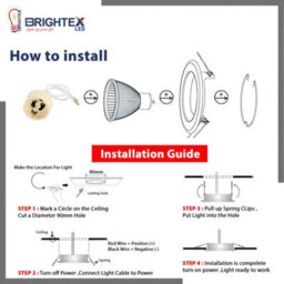 Brightex LED Brightex, Pack Of 10 Shinny Chrome Downlight Gu10 Holder Spotlights Ring Ceiling Recessed Round Fitting - thumbnail 5