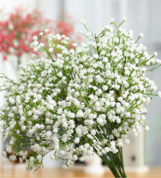 Artificial Gypsophila Flower Branches With A Realistic Feel, Suitable For Wedding Party Floral Arrangements - thumbnail 3