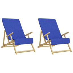 Walplus Beach Towels 2 Pcs Royal Blue 60X135 Cm Fabric 400 Gsm - thumbnail 4