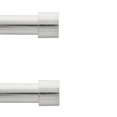 Toolty Curtain Rod Pole Finials Luna - 19 mm Inox - Durable Metal Construction - Pair - image 1