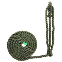 Ropeservices Uk 14mm Olive Softline Multifilament Plain Rope Halter X 12 Foot - thumbnail 2