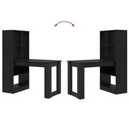 Berkfield With Shelf Black Oak 122 X 67 X 145 Cm Engineered Wood - thumbnail 8