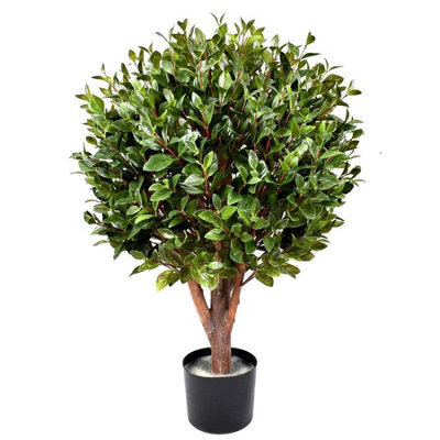 Leaf 90Cm Uv Resistant Gloxinia Single Ball Topiary With 1608 Leaves And Natural Trunk - image 1