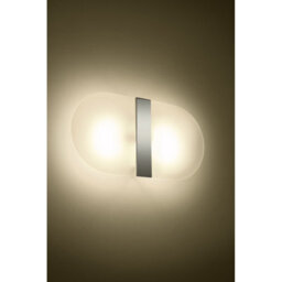 Luminosa Lighting Luminosa Salia Wall Lamp, White, Chrome, 2X G9 - thumbnail 3