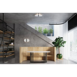 Luminosa Lighting Luminosa Salia Wall Lamp, White, Chrome, 2X G9 - thumbnail 5