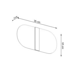 Luminosa Lighting Luminosa Salia Wall Lamp, White, Chrome, 2X G9 - thumbnail 4